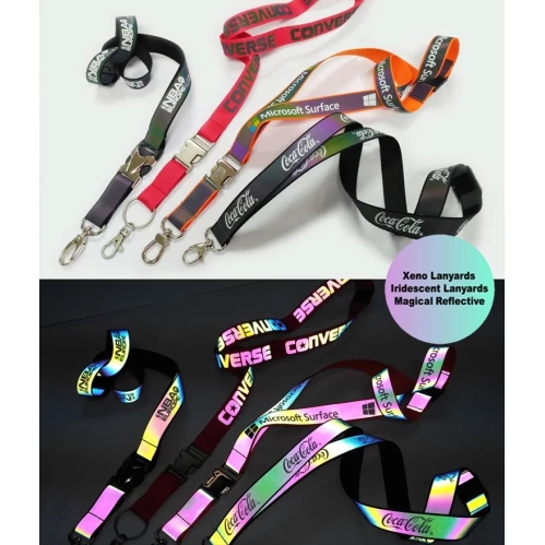New fashion products magical reflective neck lanyards