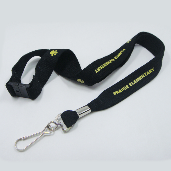 Swivel J hook lanyard accessory custom made color bamboo eco friendly pla lanyard