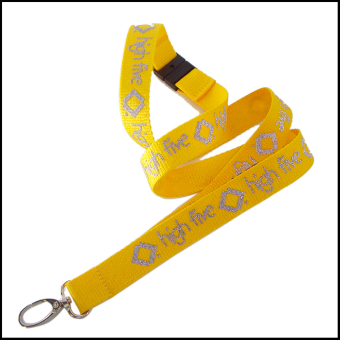 Beautiful reflective ink printing rope certificate hanging reflective lanyard