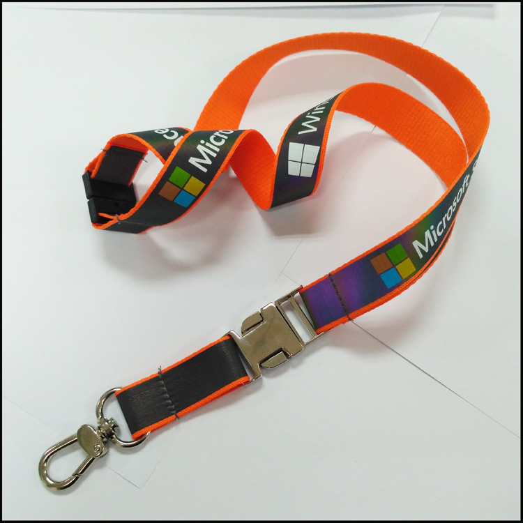 Business gift badge holder strap magical reflective neck lanyards