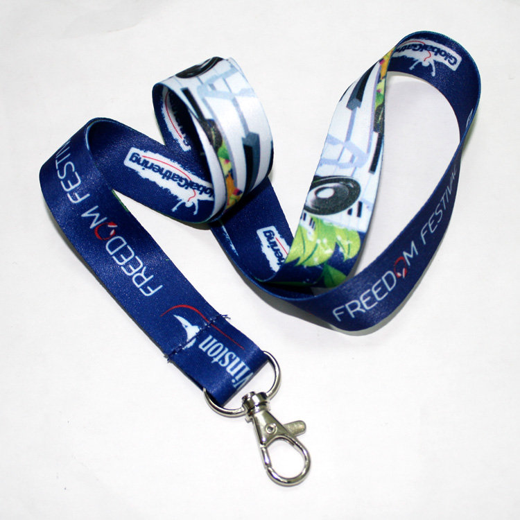 Cheap custom badge holders sublimation polyester design lanyards
