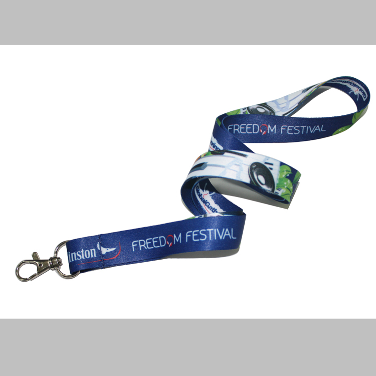 Cheap custom badge holders sublimation polyester design lanyards