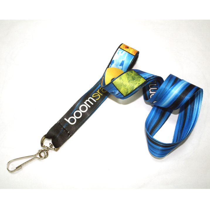 Cheap custom badge holders sublimation polyester design lanyards
