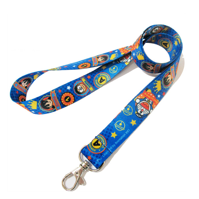 Cheap custom badge holders sublimation polyester design lanyards