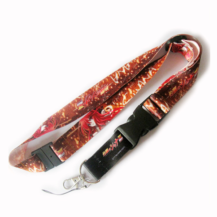 Personalised cell phone string sublimation polyester card holder lanyards