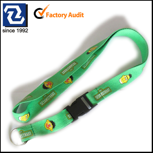 Making badge holders multi colored imprinted polyester neck lanyard