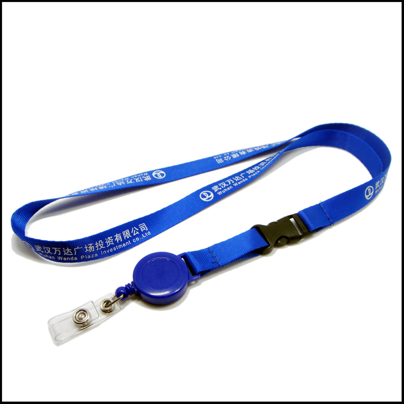 Retractable reel roll name card holder nylon lanyards 