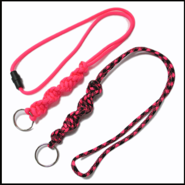 New style handing key strap round paracords nylon lanyard