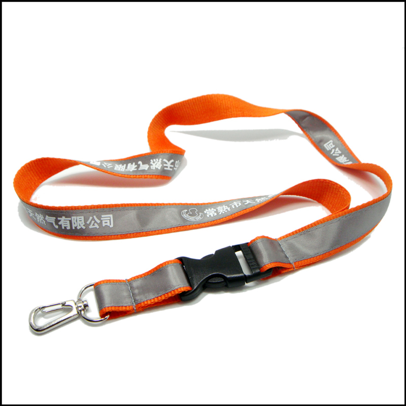 Plastic pouch necklace imprinted logo satin custom neck straps 