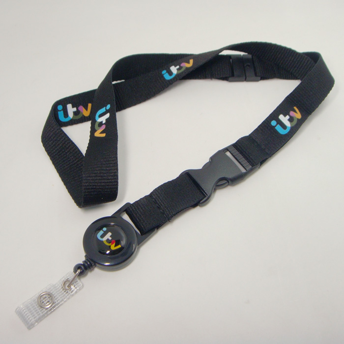 Retractable reels custom badge card holder eco friendly cotton Lanyard