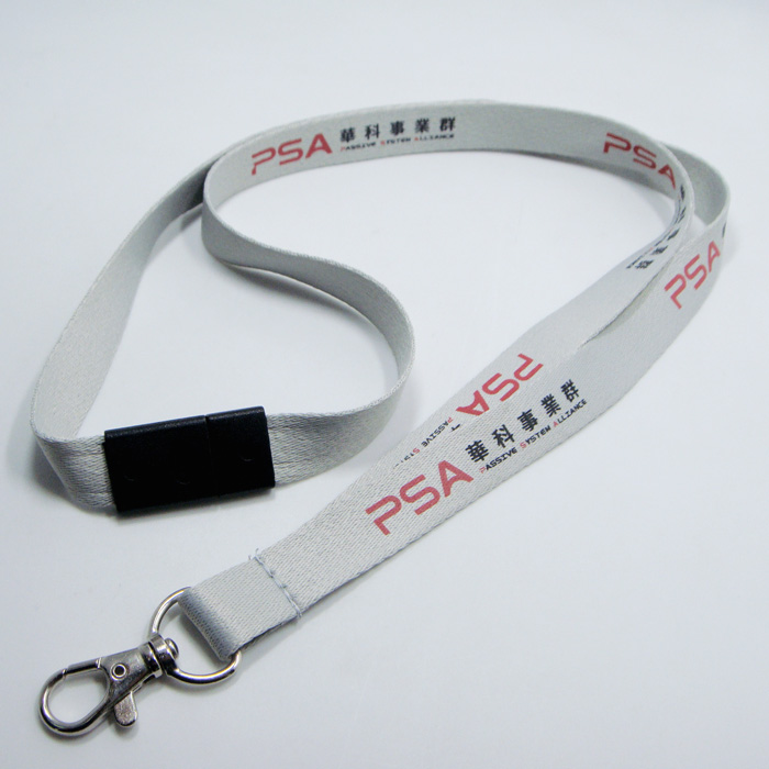 Flat polyester printing logo safety breakaway buckle lanyards