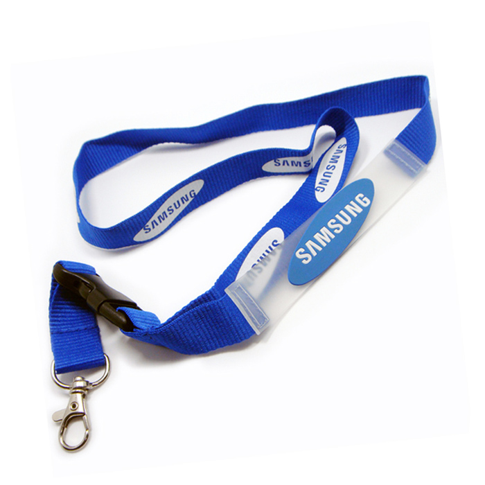 Silicone logo polyester neck strap advertising gifts clips lanyards