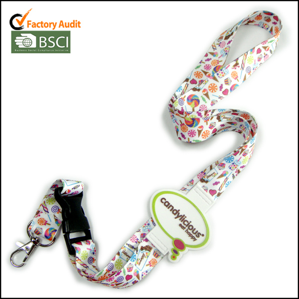 Cheap custom no minimum order silicon logo name tags lanyard factory