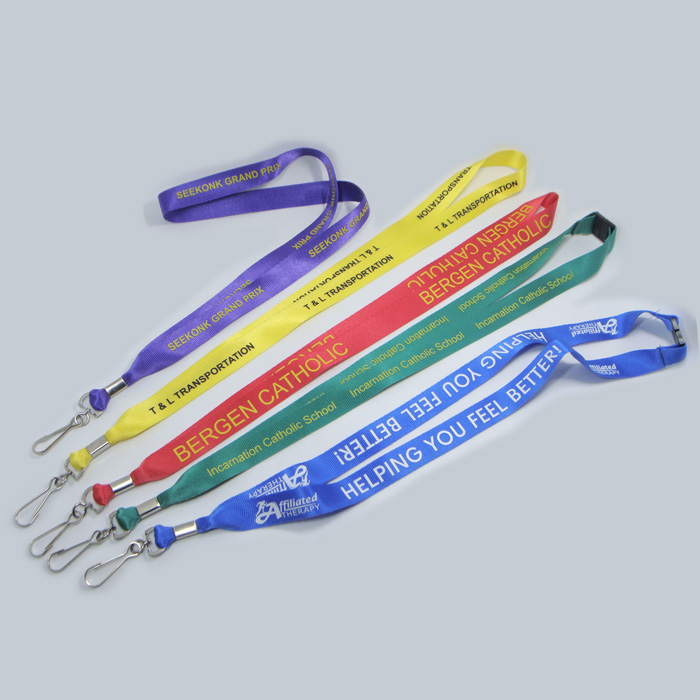 Swivel bulldog clip card badges holder design custom made own logo nylon lanyard