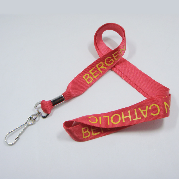 Swivel J hook colors design custom made own logo nylon lanyard