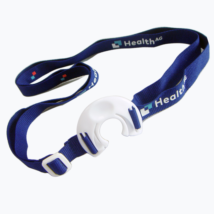 White plastic water bottle holder business gift neck lanyards