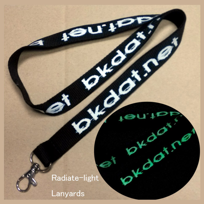 Special dark light logo id card holder custom neck strap