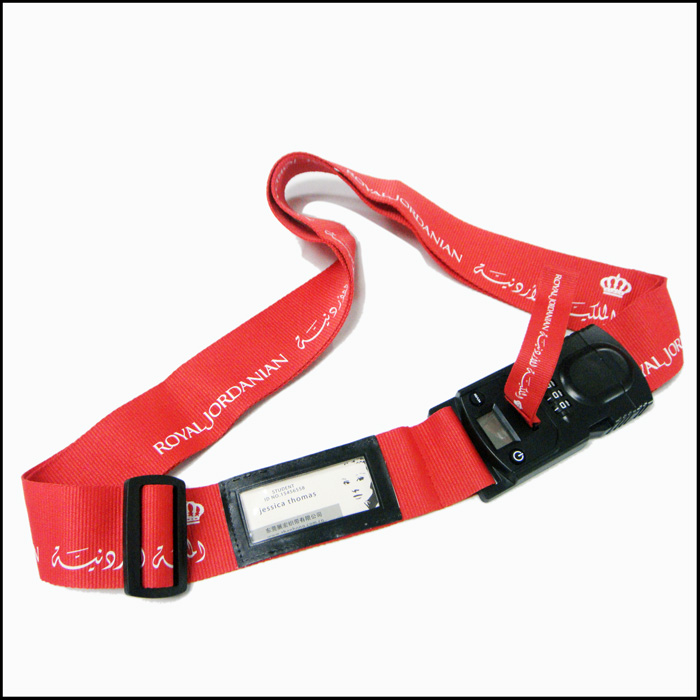Name card solt weighing buckle holder polyester luggage strap