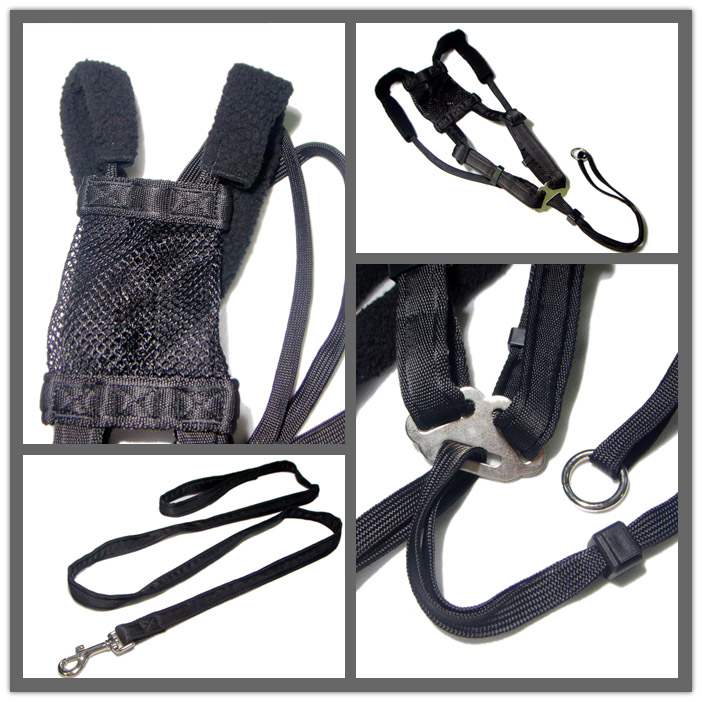 Strong safety nylon harness strap pet collar and dog leash