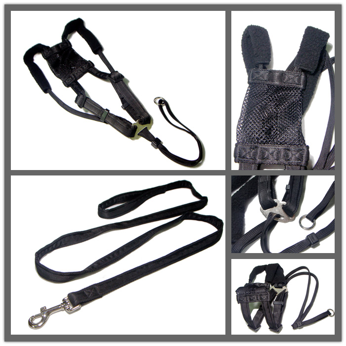 Strong safety nylon harness strap pet collar and dog leash