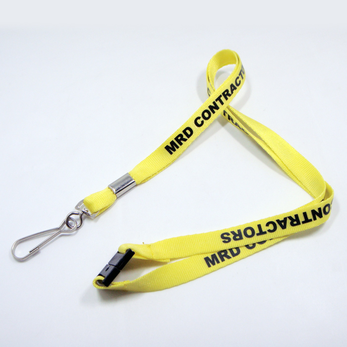 Swivel J hook lanyard accessory colorfull narrow nylon lanyards
