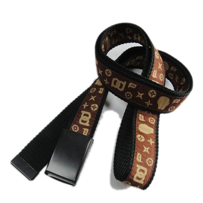 Fashion fabric polyester satin woven logo custom strap weaving belt