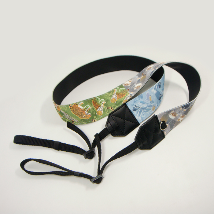 Leather and polyester fabric custom sublimation logo camera strap for  activity gift
