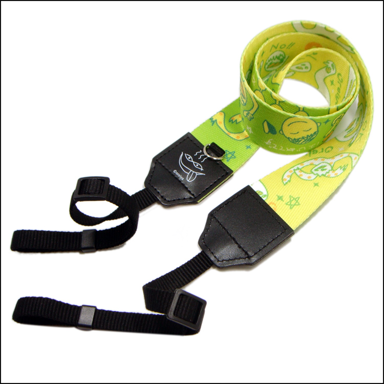 Heat transferred logo polyester material camera shoulder holder belt