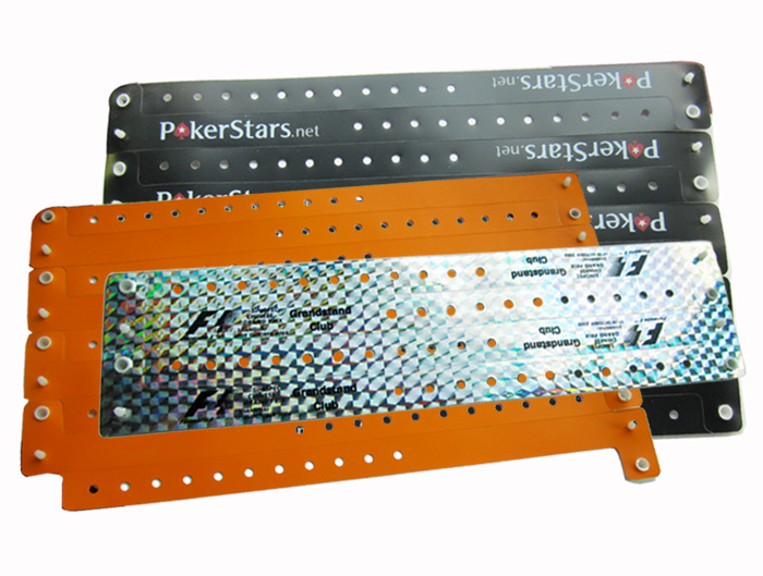 One time vinyl PVC plastic wristband with custom logo breacelets