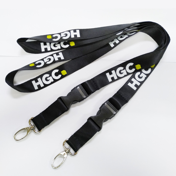 Customzied design logo Black nylon strap