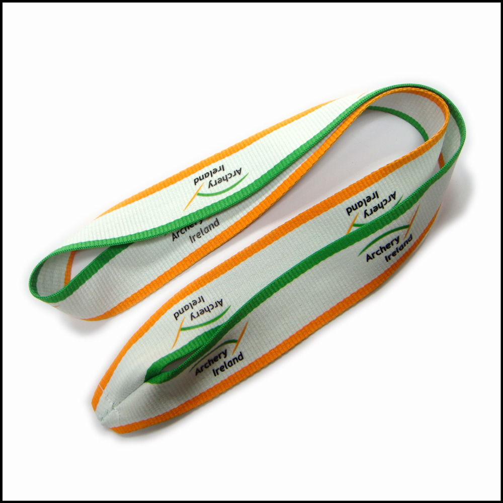 Colorful polyester sport game souvenir metal hook straps