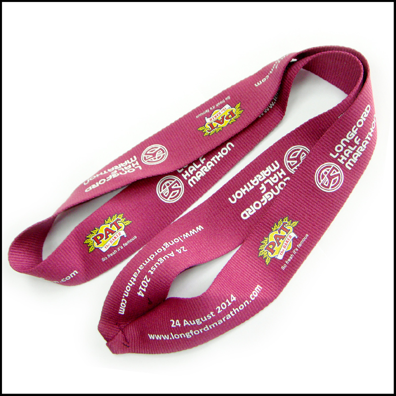 Colorful polyester sport game souvenir metal hook straps