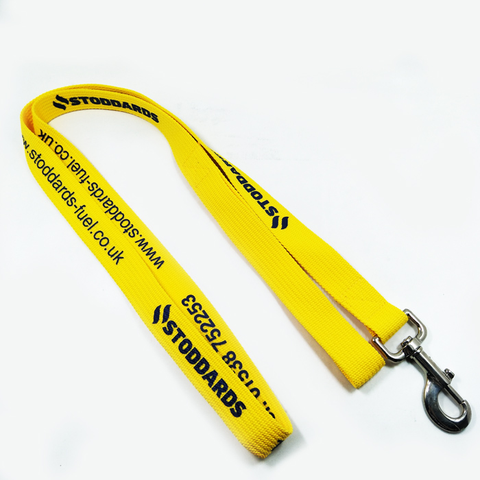 Thick polyester printing custom logo vegan dog leash suppliers