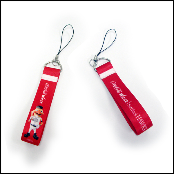 short sublimation logo phone holder lanyard