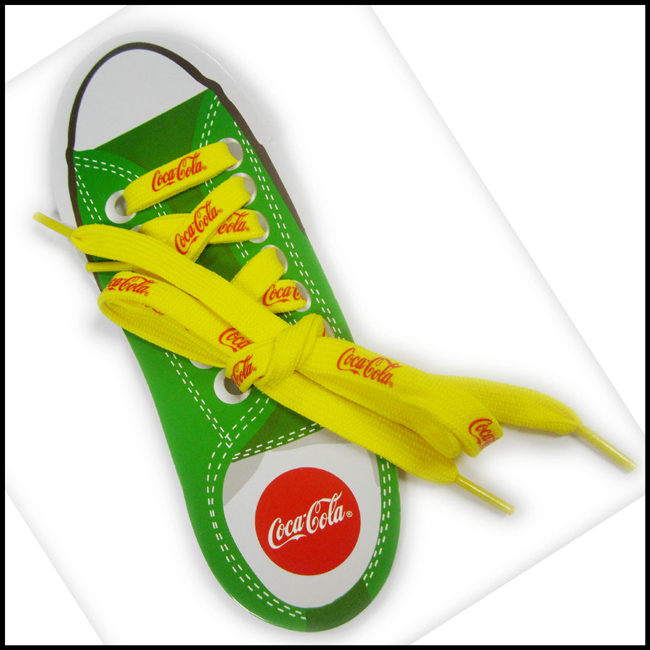 Fashion colorful logo polyester ​shoelaces custom design​ packing