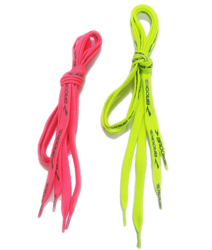 Fashion iridescent colors silk printing logo polyester shoelaces