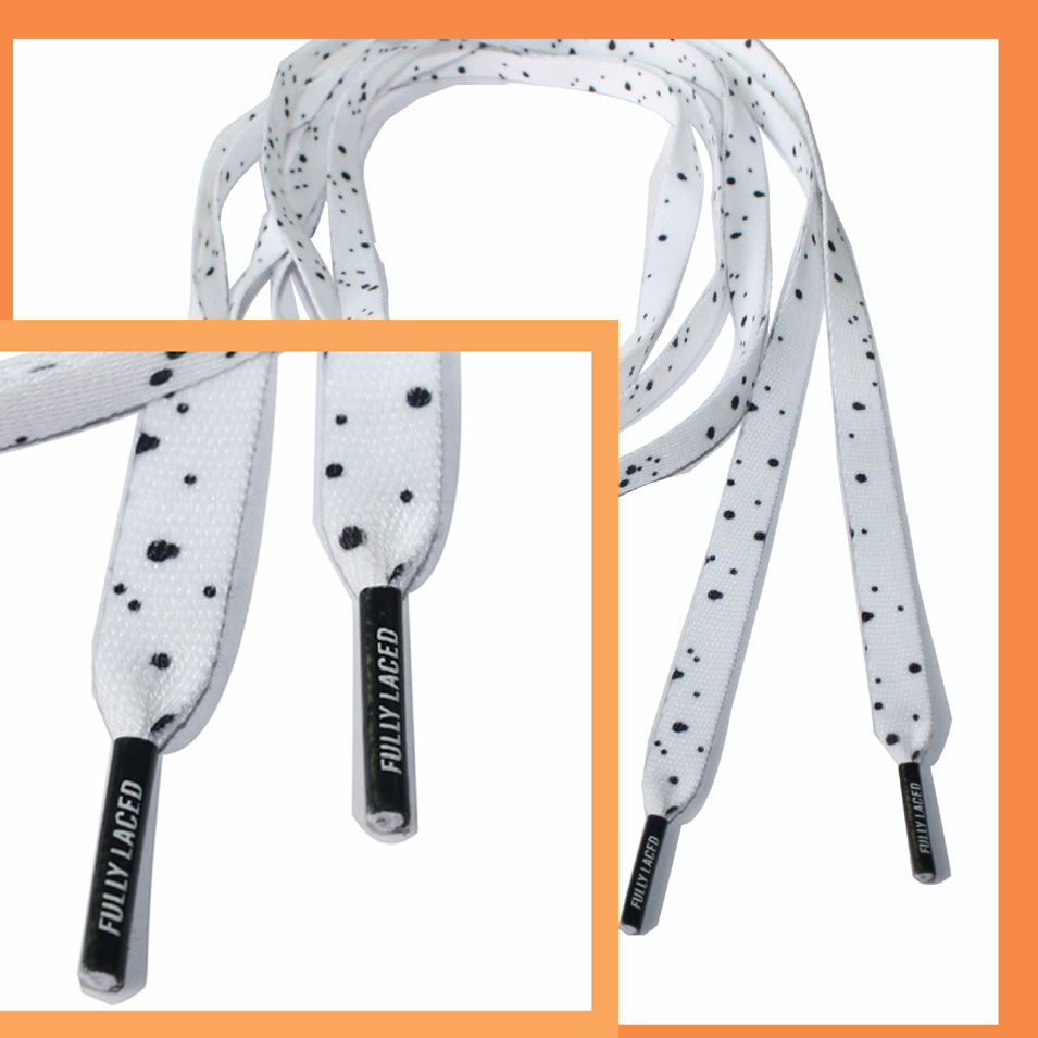 PVC tip printing logo Polyester weaving custom shoelaces 