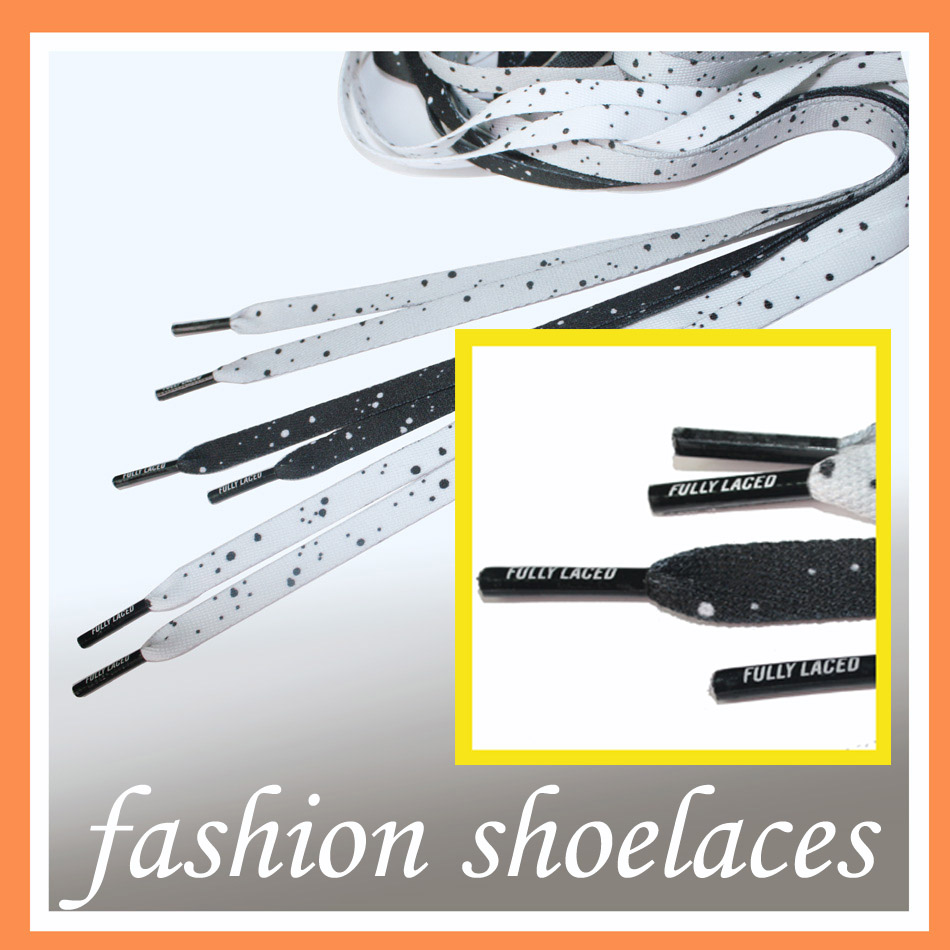 PVC tip printing logo Polyester weaving custom shoelaces 