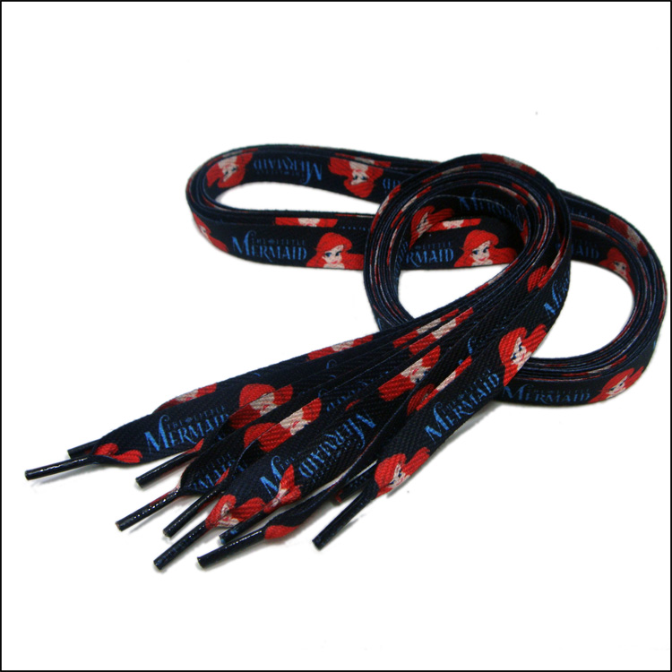 Disney sublimation cute logo shoelaces wide shoe string 