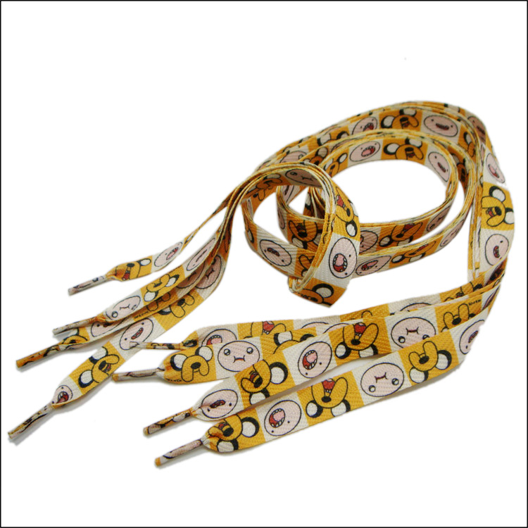 Disney sublimation cute logo shoelaces wide shoe string 