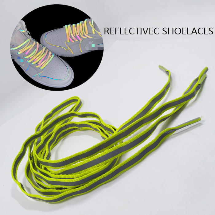 Sport gift rope casual shoes lace flat reflective shoelaces tips