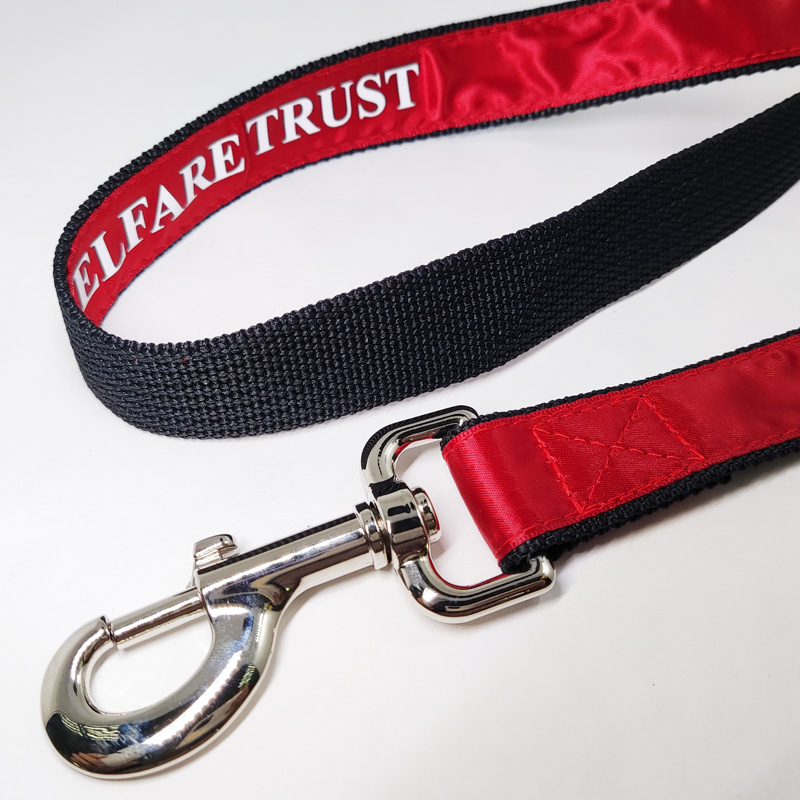 Slippery ribbon and strong polyester sport team tug dog leash