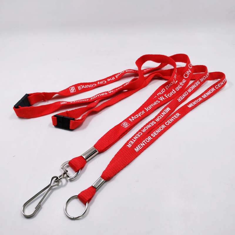 Red bamboo luxury cord lanyard personalized necklace