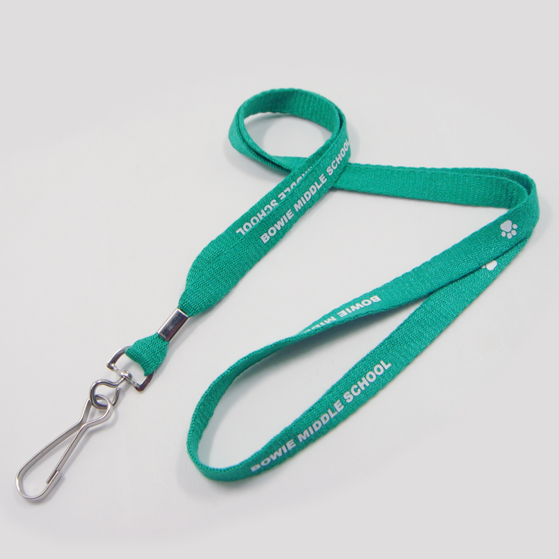 silikon cool brown narrow keychain lanyards with design logo