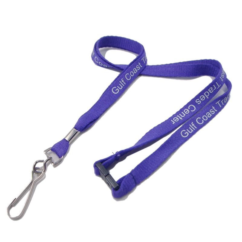 Narrow cord bamboo kids designer lanyard neck strap