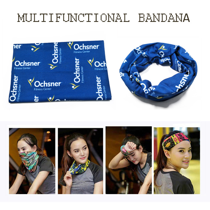 Fabric cotton cycling webbing bandana seamless