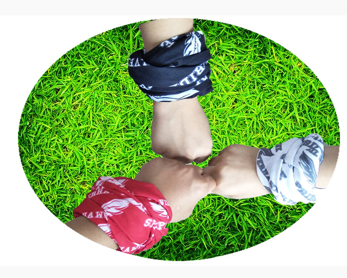 Stacked bandana pants wristband bandana with custom logo print