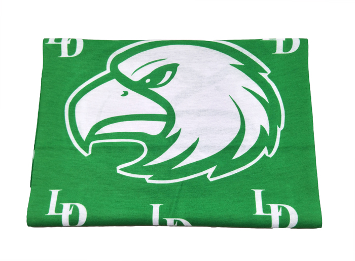 winter green print brand logo Multifunctional headwear bandana