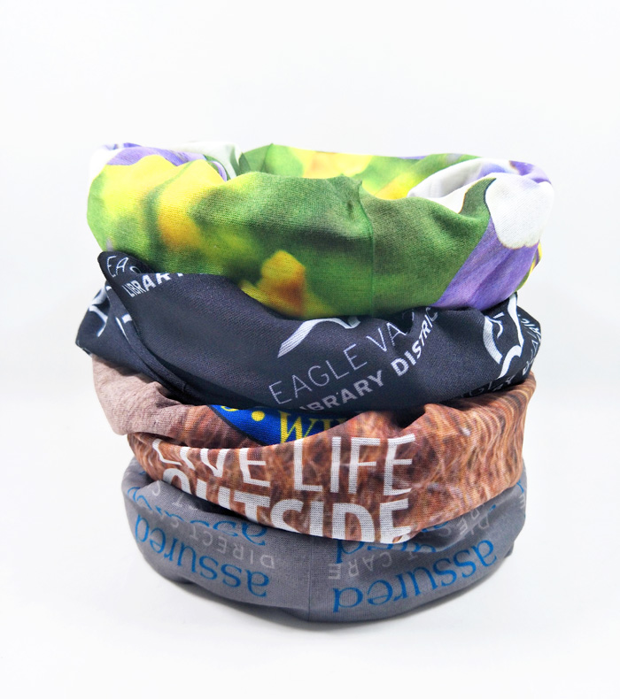 Blank custom logo face cover tube scarf bandana seamless