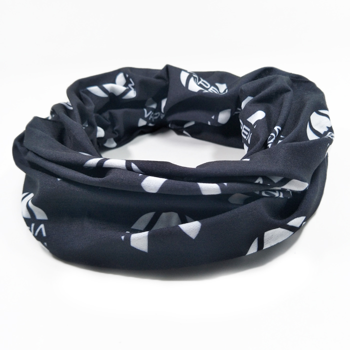 Seamless tube black bandana hoodie man headwrap